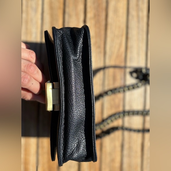 Aimee Kestenberg Crossbody Bag | Pebbled Leather Chain Strap | Mirror Interior - Picture 3 of 11